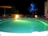 Villa Kalithea's private secluded pool at night