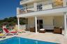 Stylish seating area on the pool terrace