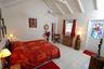 Red bedroom