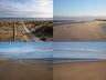 The dunes, the sandy beach and the Atlantic ocean