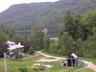 Summertime view of condos & Lac Fournier from pee wee hill