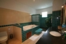 Double JACUZZI , twin basins and walk-in shower in master bathroom 