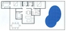 Room plan for our holiday home - sleeps 7 (+baby)