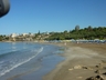 Close up of the lovely soft sand at Coral Bay, shallow warm