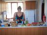 Preparing lunch in the kitchen