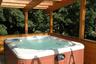 The outdoor hut tub