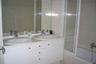 The master bathroom