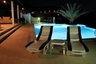 pool view at night