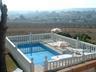 Villa pool from roof terrace looking out over citrus groves