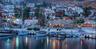 Kalkan harbour at dusk