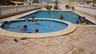 The pool is open 9am to 10pm and has a childs play area, its