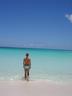 Going for a swim on one of the many deserted beaches on Eleuthera