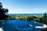 Idyllic sea view from our private pool and jacuzzi